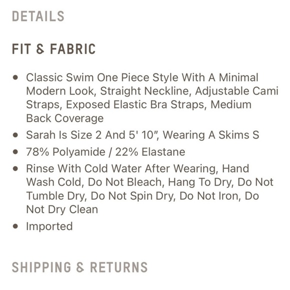 Skims Shaping One Piece Swimsuit Black - Picture 6 of 8